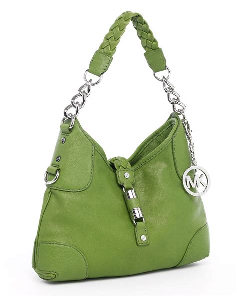 michael kors neon green bag|michael kors green shoulder bags.